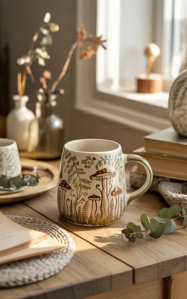 Add mushrooms and forest details 🍄🌿