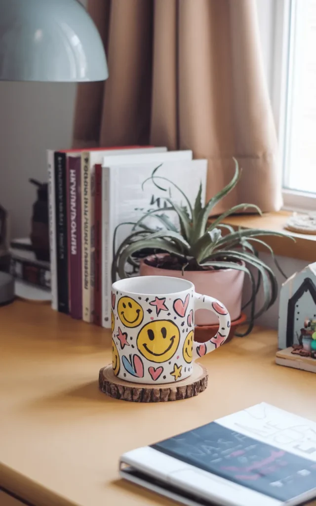 Add playful smiley faces and doodles 😊✨