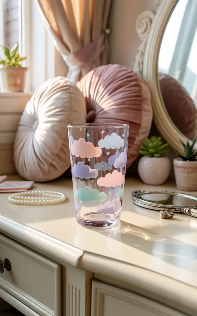 Add soft pastel clouds and stars ☁️⭐