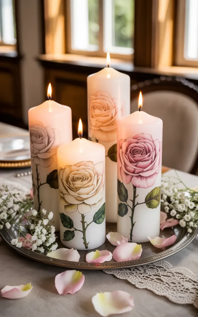 Add soft watercolor roses 🌹