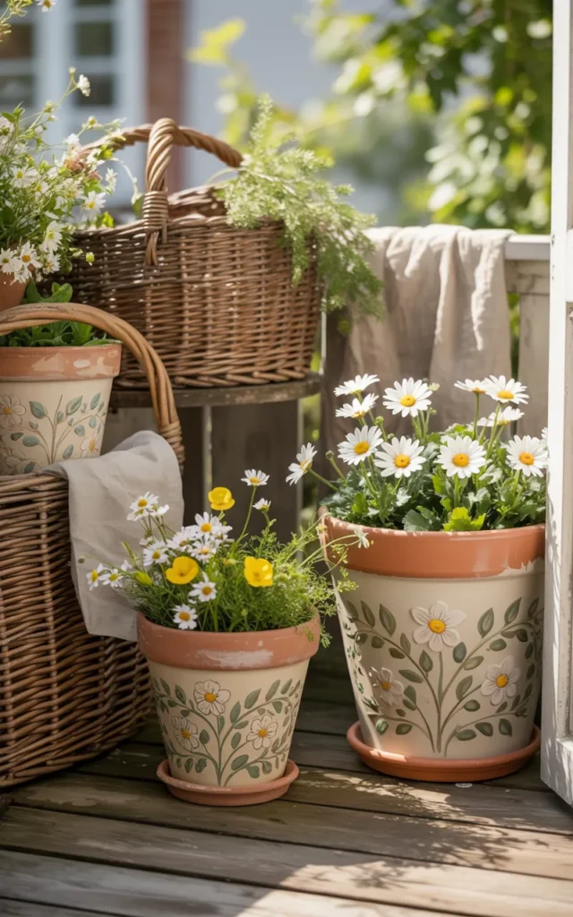 Add tiny cottage flowers 🌼