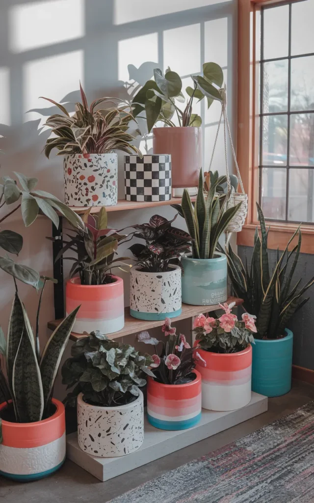 Create a mixed gallery-style pot collection 🪴🎨