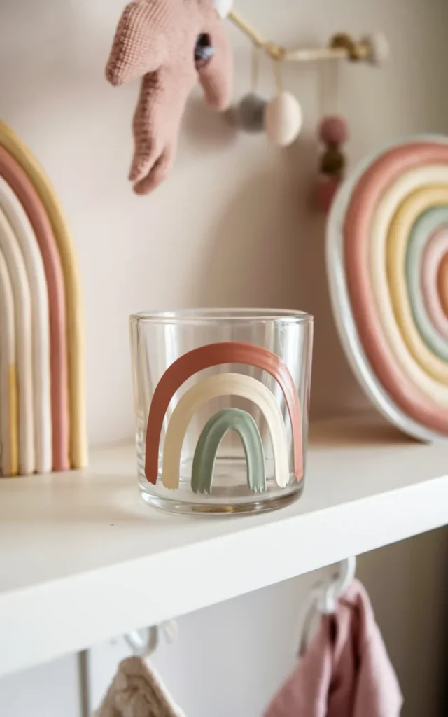 Create a rainbow arc design 🌈