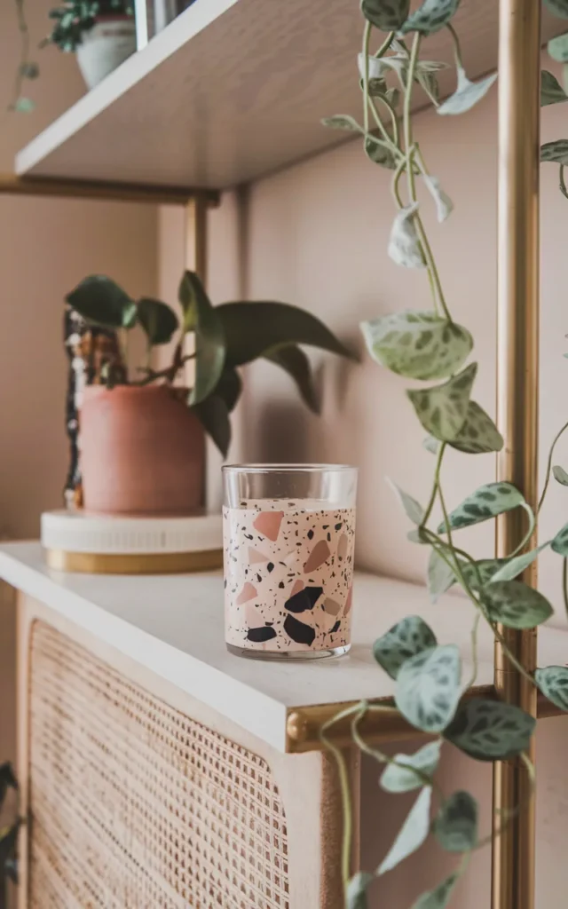 Create a speckled terrazzo design 🎨