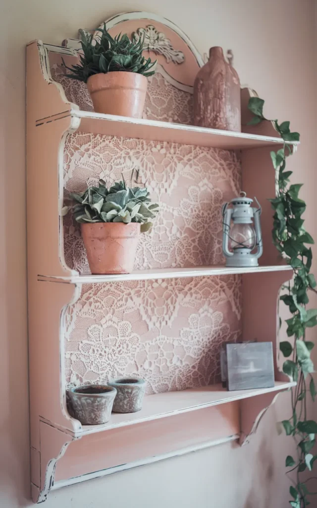 Create vintage lace stencil detailing 🤍