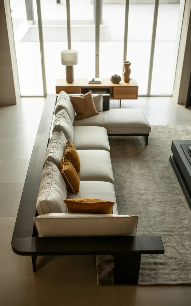 Float your furniture instead of hugging walls