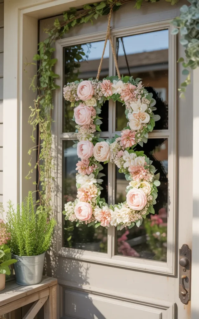 Incorporate a floral monogram letter 🌷