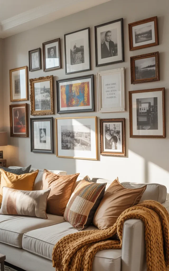 Incorporate a gallery wall with personality