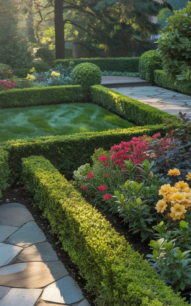 Install a low hedge for structure 🌿