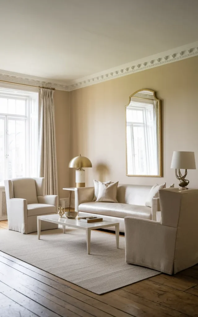 Introduce Subtle Gold or Brass Accents