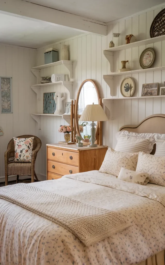 Layer tiny ditsy florals for vintage softness 🌼