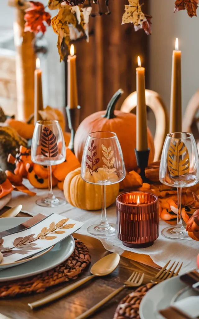 Paint autumn leaves for seasonal décor 🍂