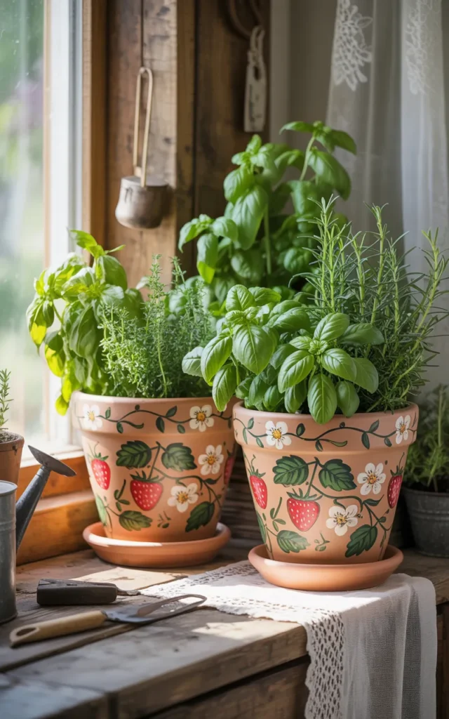 Paint fruit market inspired strawberries 🍓