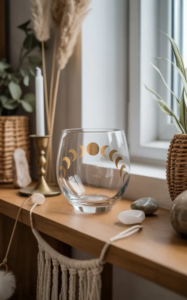 Paint golden moon phases 🌙