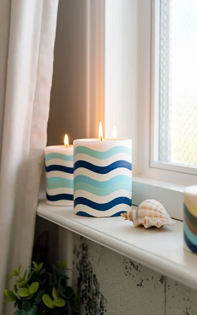 Paint ocean wave lines 🌊