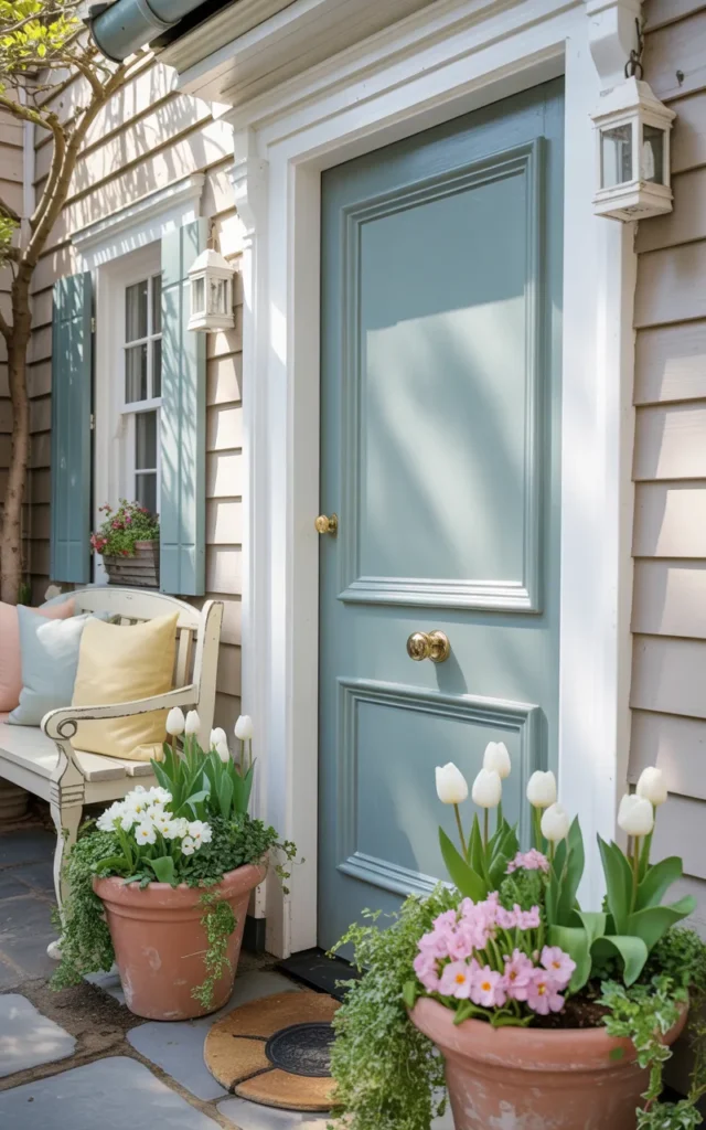 Paint the front door a cheerful spring shade 🌼