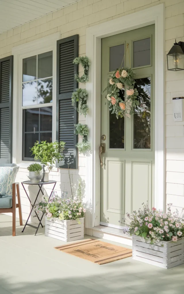 Paint the front door a fresh spring color 🚪🌸