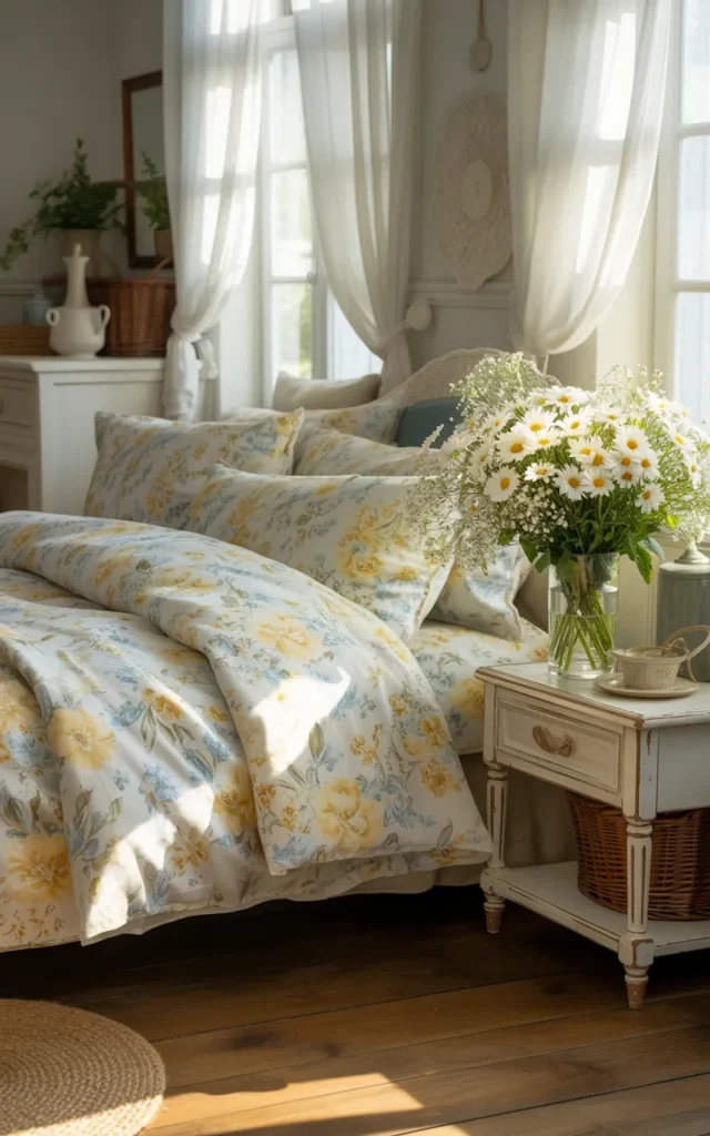 Refresh guest rooms with cheerful floral bedding 🌼
