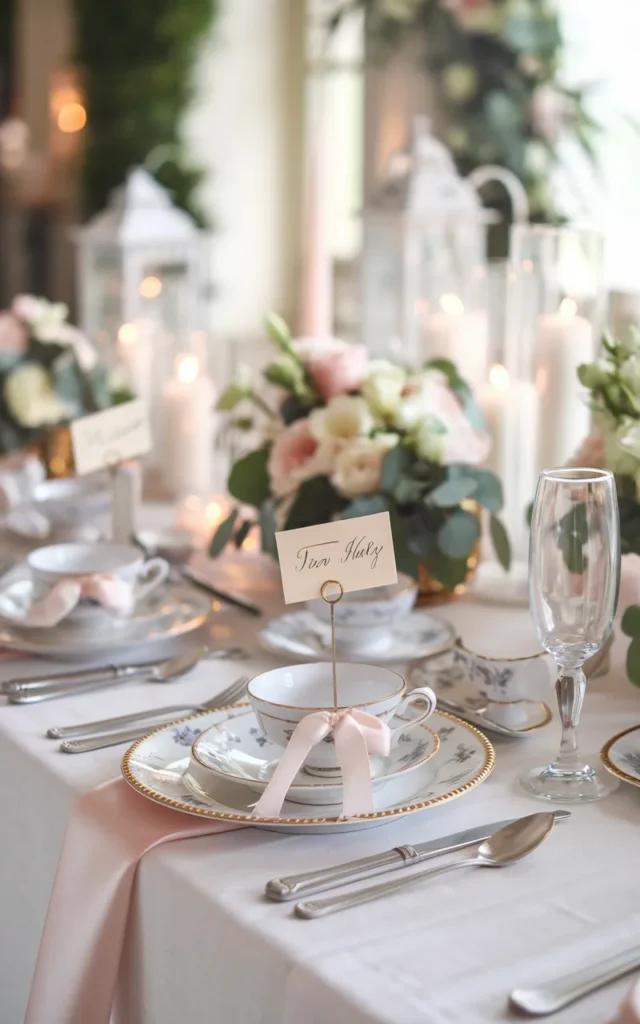 Set out personalized name cards for each guest ✨