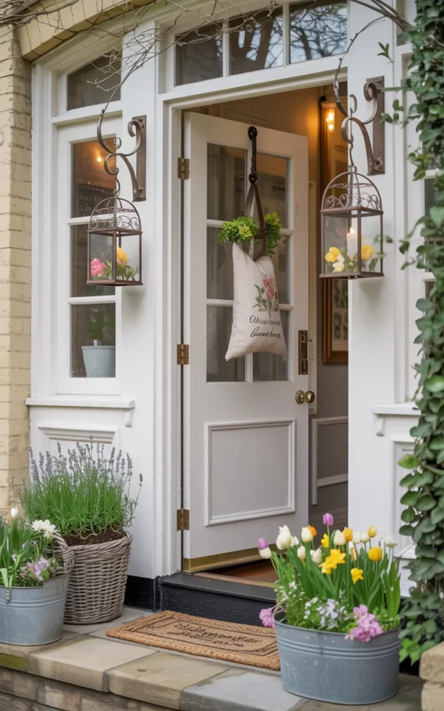 Use seasonal scented décor near the door 🌷🍋