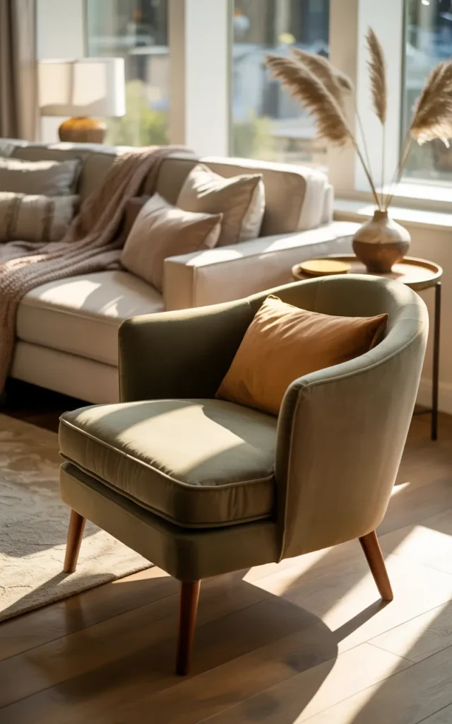 Add a cozy accent chair