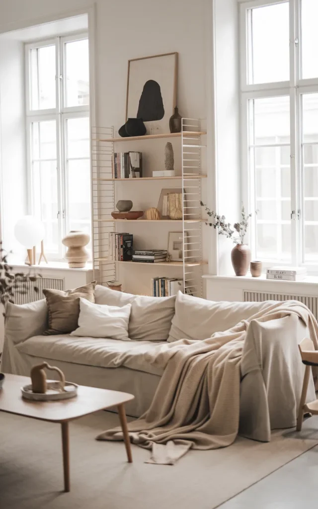 Add a cozy throw for an effortless look