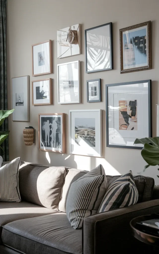 Add a personal gallery wall with meaning