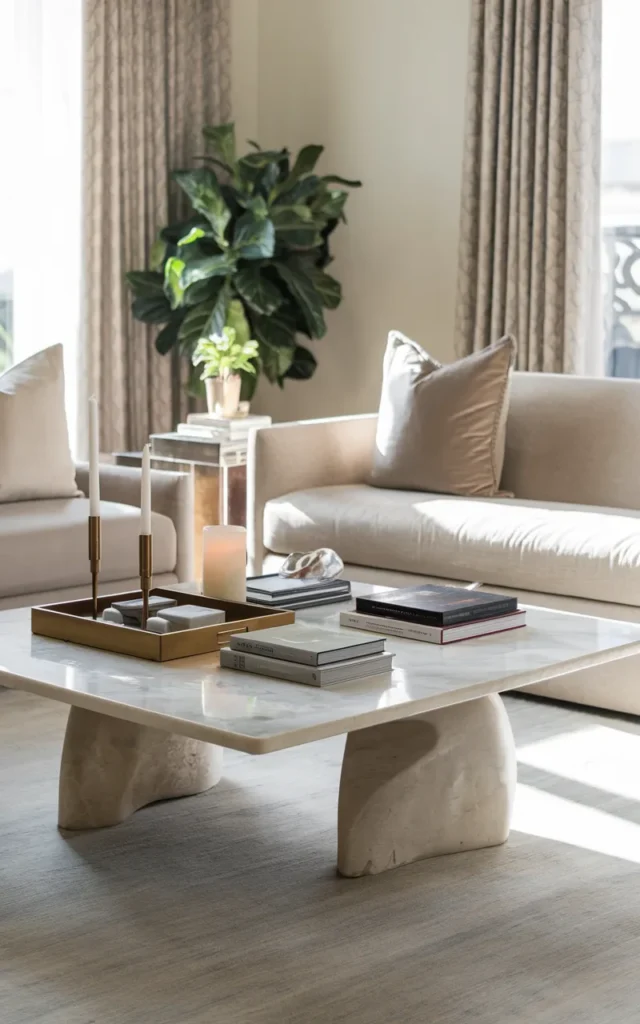 Add a statement coffee table
