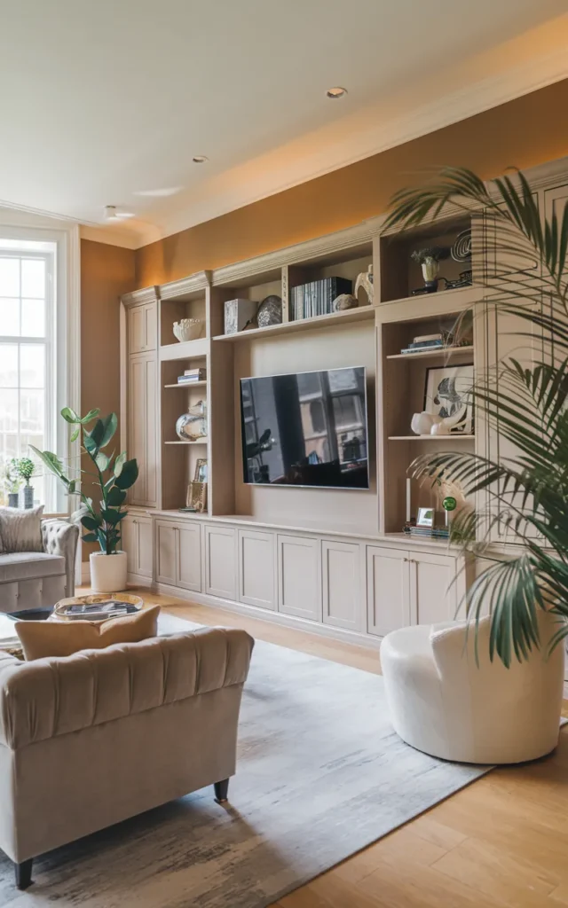 Build a sleek wall-to-wall TV unit