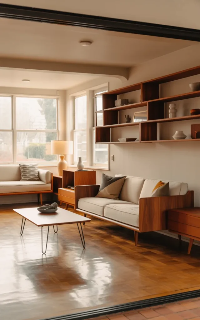 Choose furniture with exposed legs