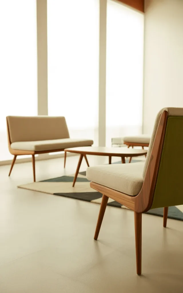 Choose slim-legged furniture for that signature look