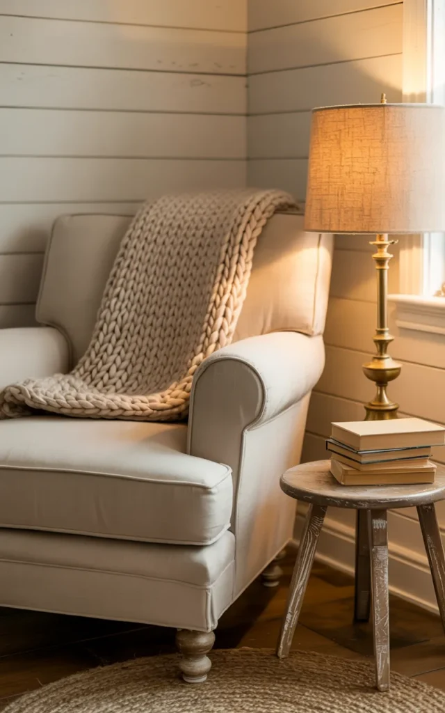 Create a cozy corner with a reading chair