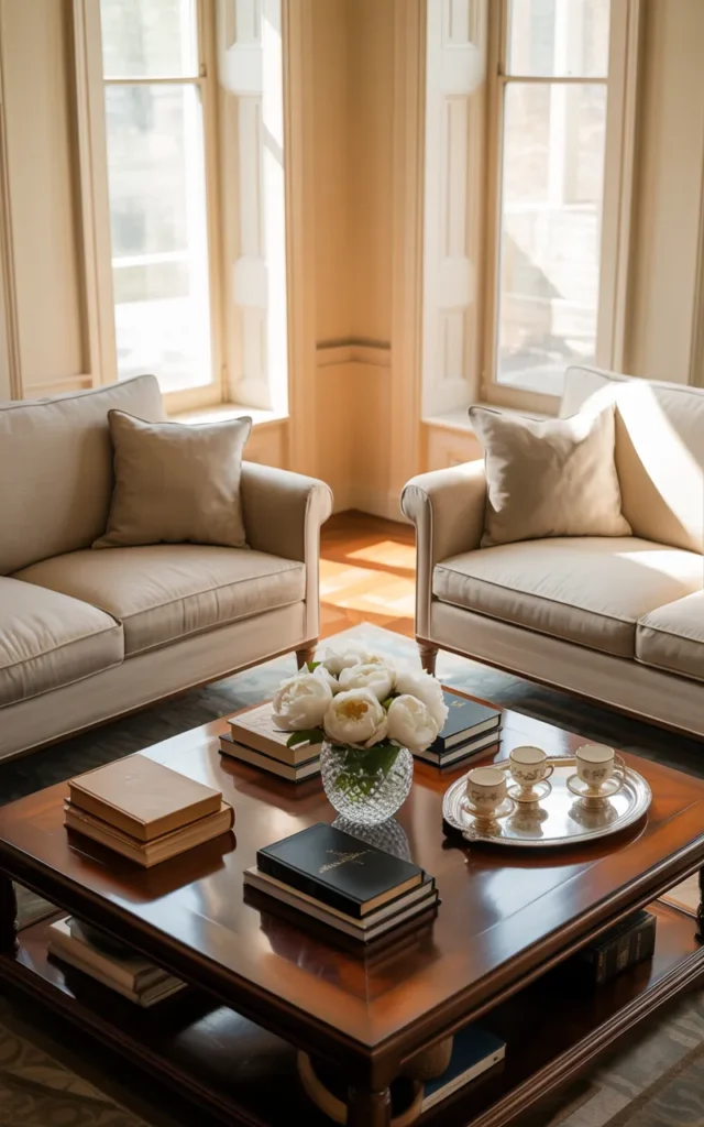 Create symmetry with matching sofas
