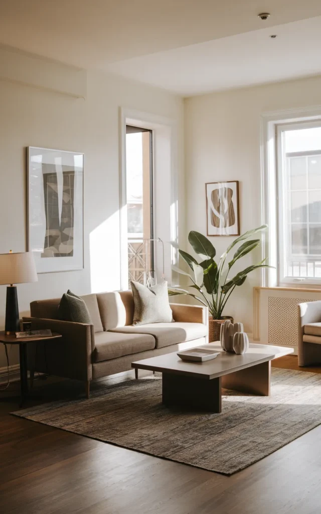 Float your furniture away from walls