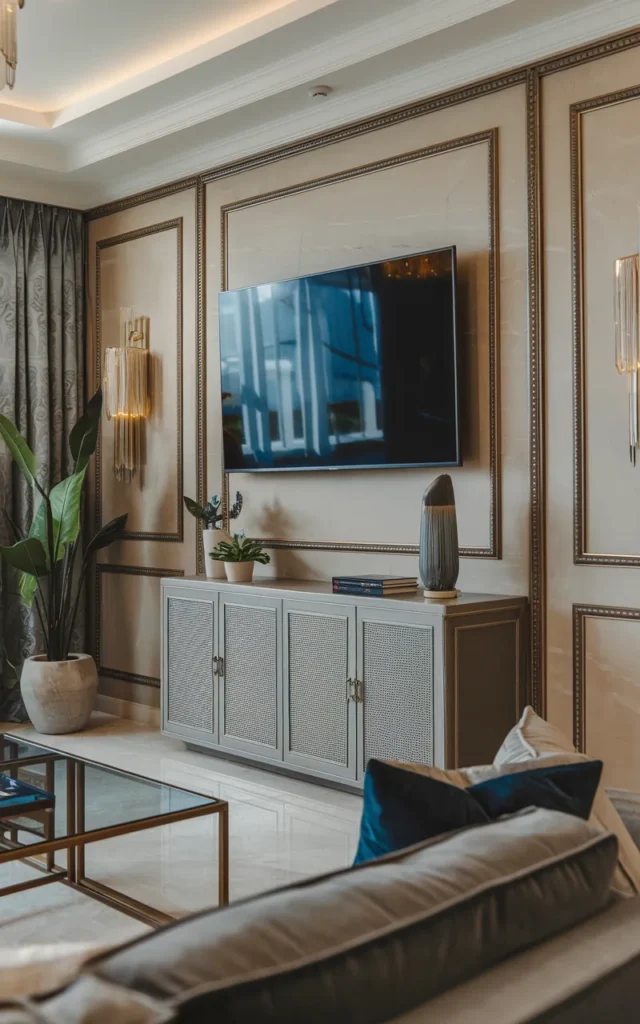 Frame your TV wall for a polished look