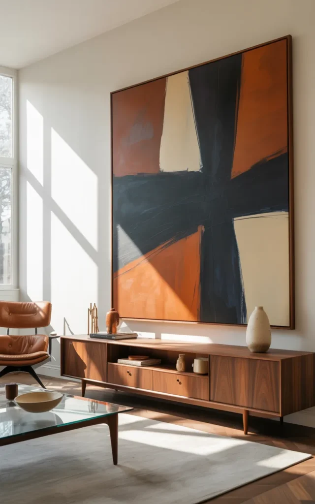 Incorporate bold art pieces as focal points