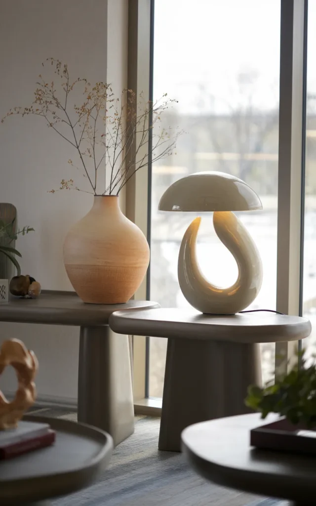 Incorporate one sculptural décor piece