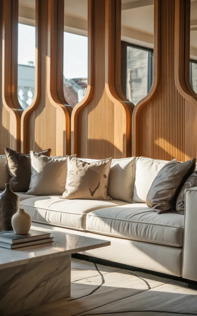 Introduce a feature wall with subtle texture