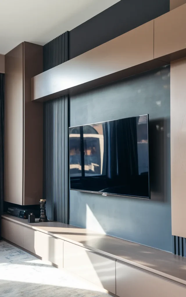 Mix matte and glossy finishes for contrast
