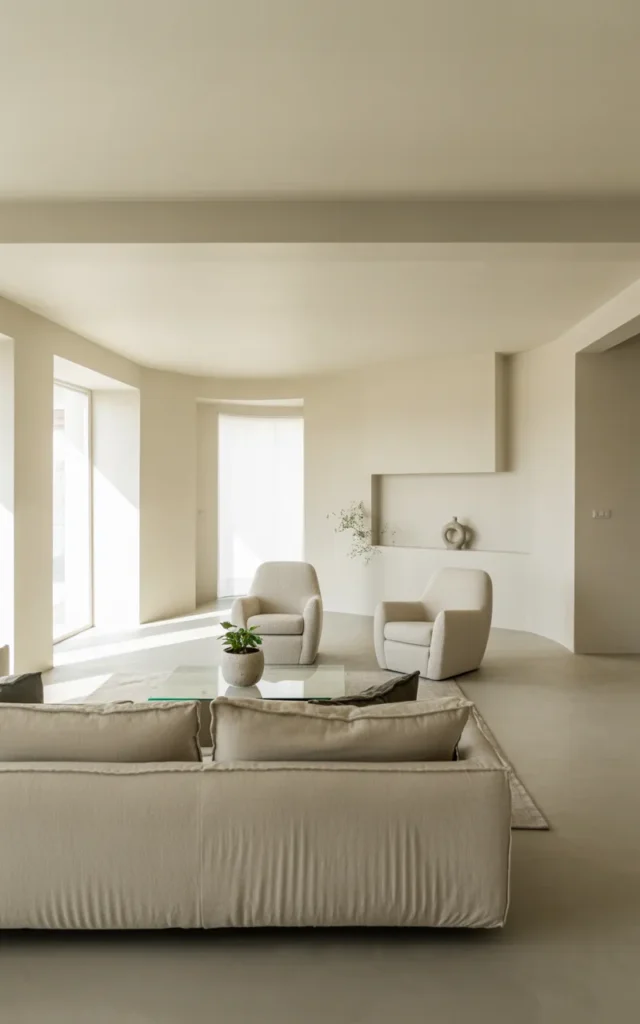 Start with a calm, neutral color palette