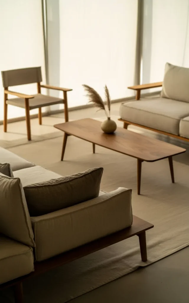 Stick to low-profile furniture