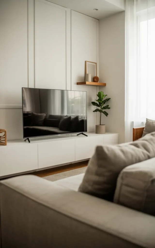 Use a minimalist white panel design