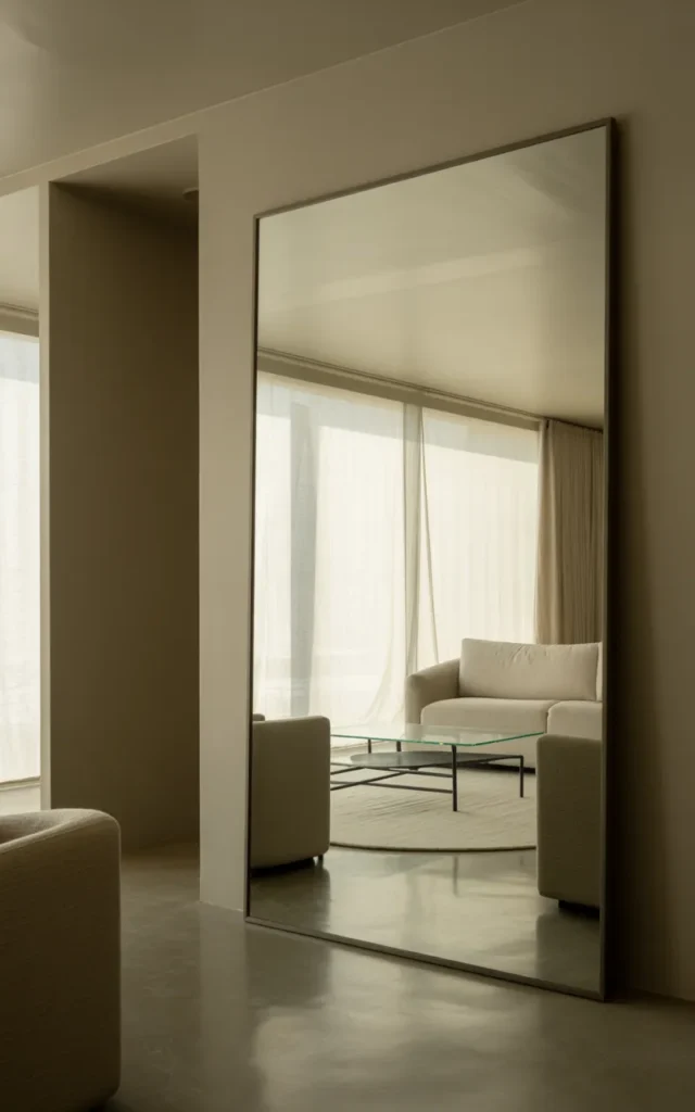 Use mirrors to open up the space