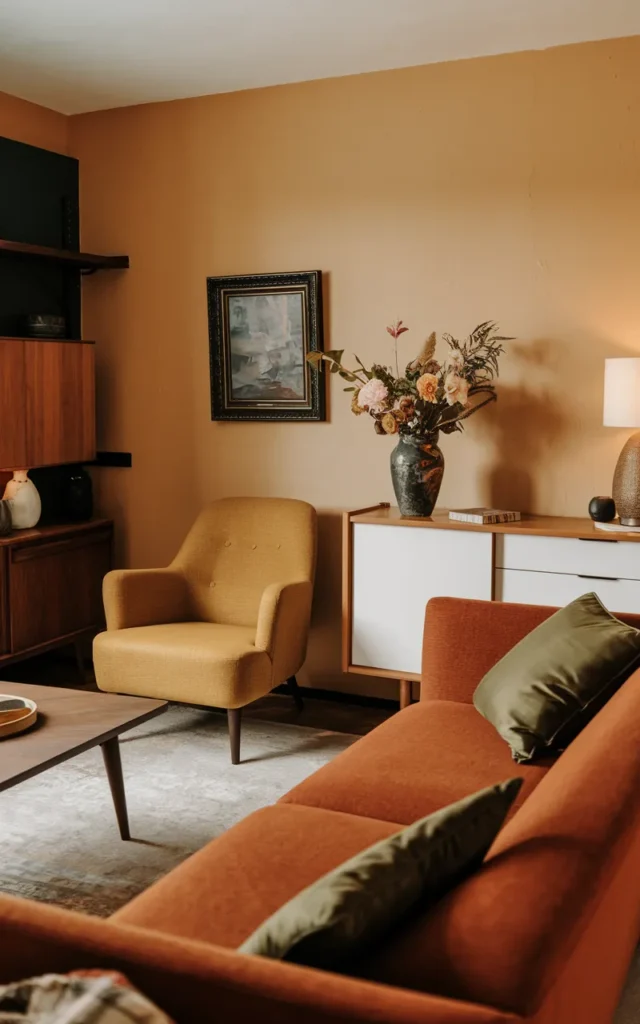 Use warm, earthy color accents throughout