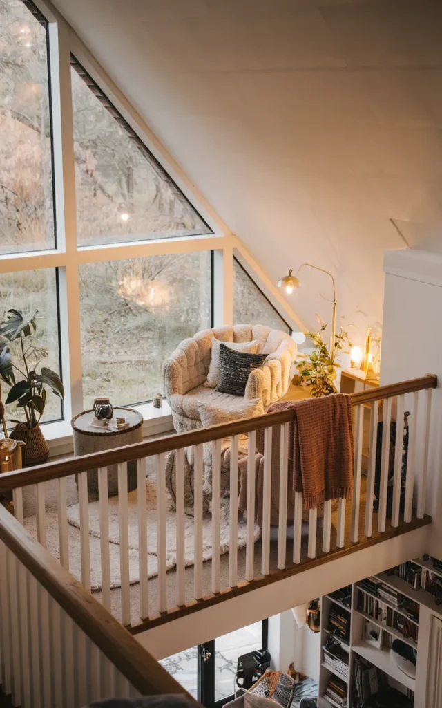 Add a mezzanine reading corner overlooking the living room