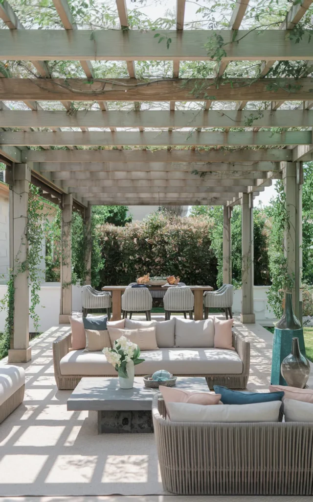Add a retractable canopy for flexible shade