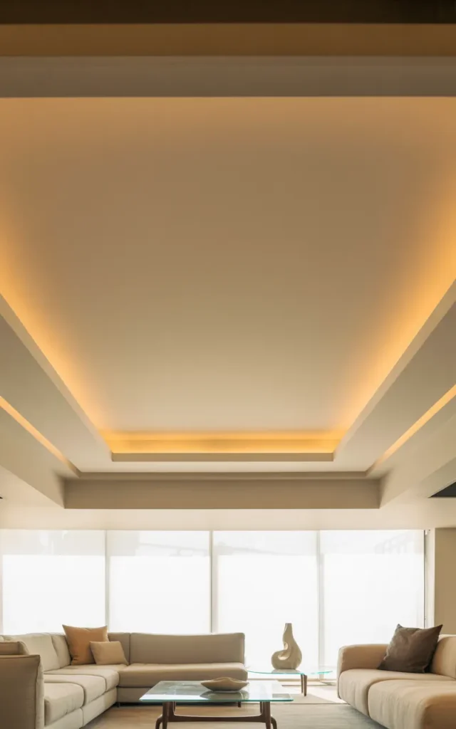 Add a simple recessed tray ceiling