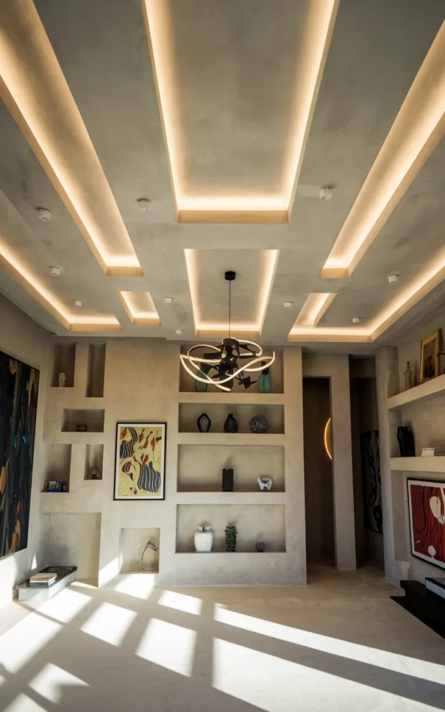 Add recessed niches in the ceiling