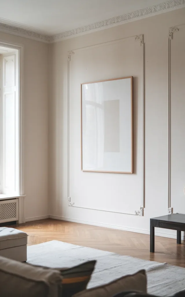 Add wall art with breathing space