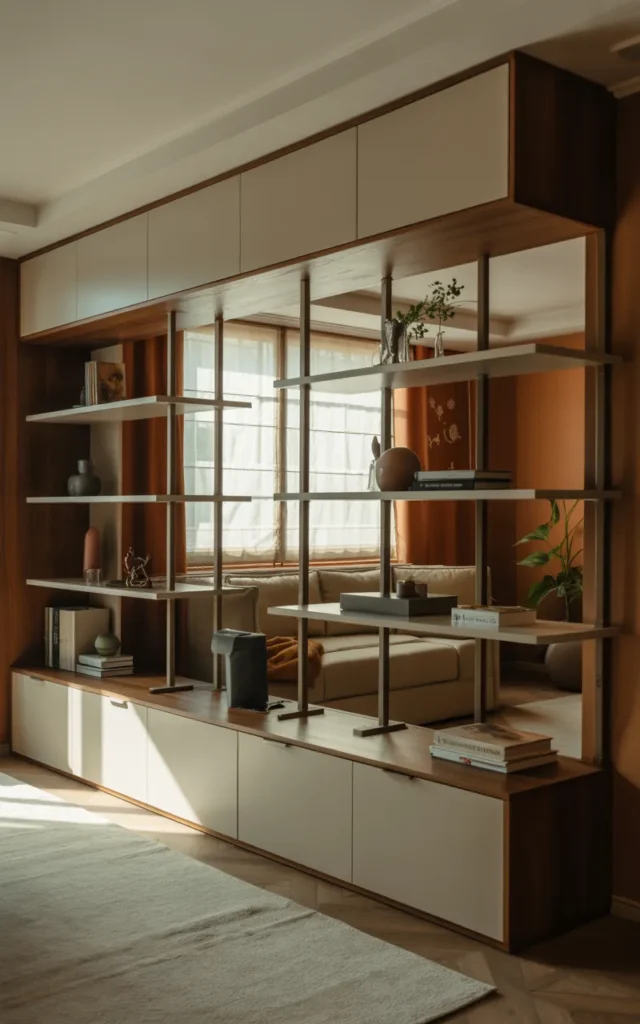 Build a multi-functional storage partition wall
